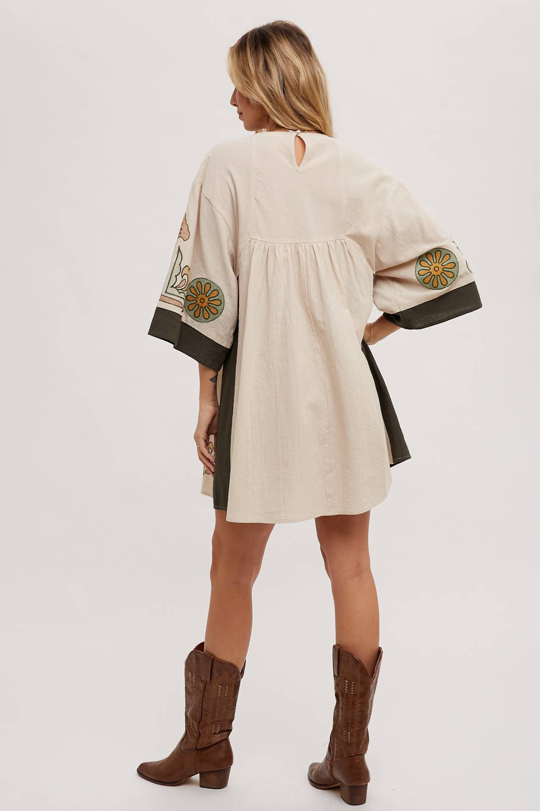 Bluivy - Wholesale Dress - Women's - BOHO EMBROIDERED BABYDOLL DRESS29