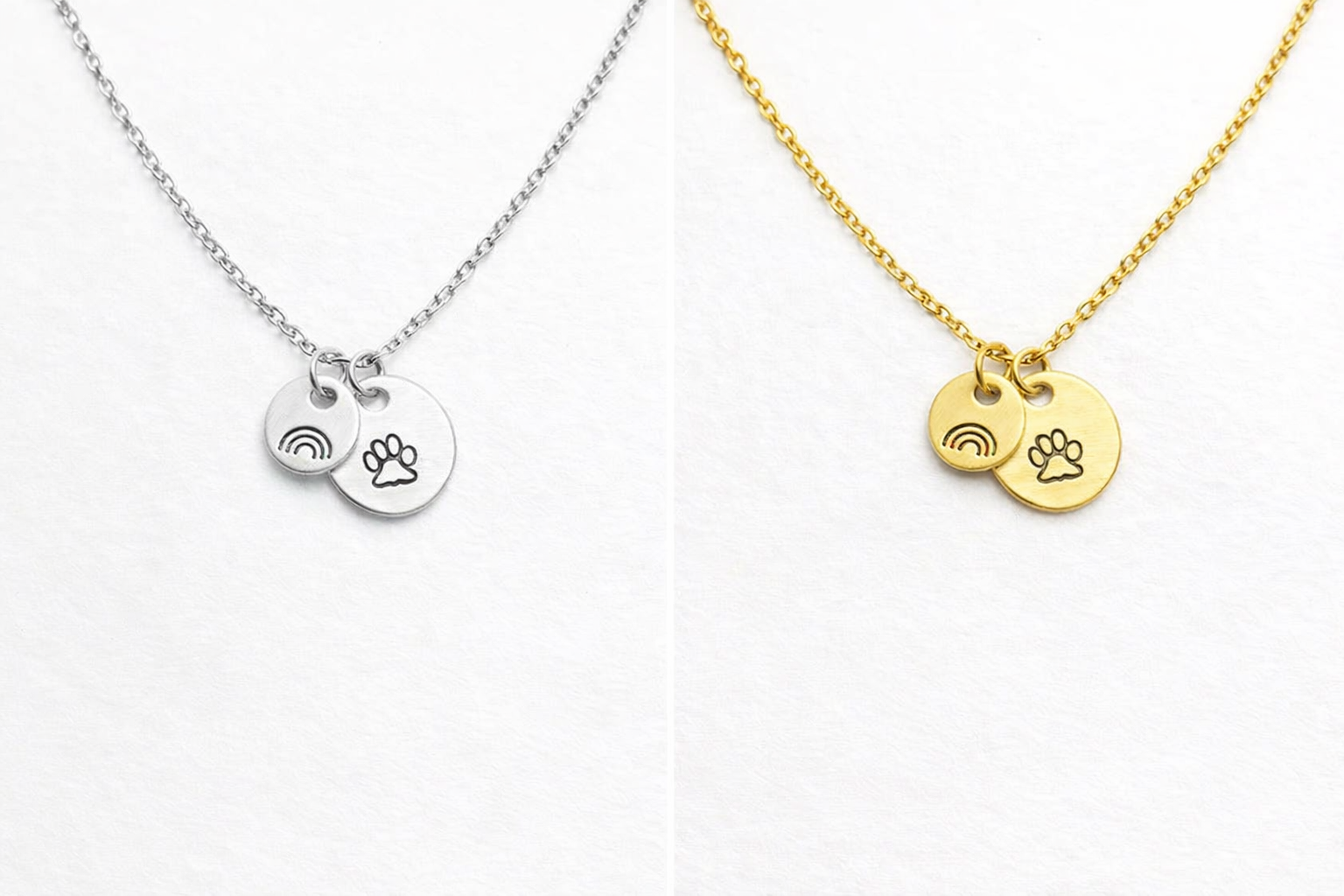 Little Happies Co - Wholesale Pendant/Charm Necklace - Rainbow Bridge Gift, Pet Loss, Pet Sympathy Gift, Memorial3