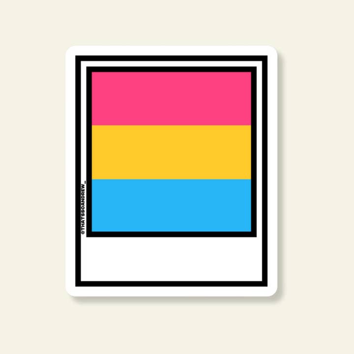 Pansexual Pride Sticker for wholesale by That’s So Andrew