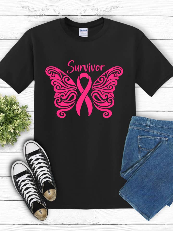 Überlebender Krebsbewusstseins-T-Shirts für den Großhandel von Klassy Collections