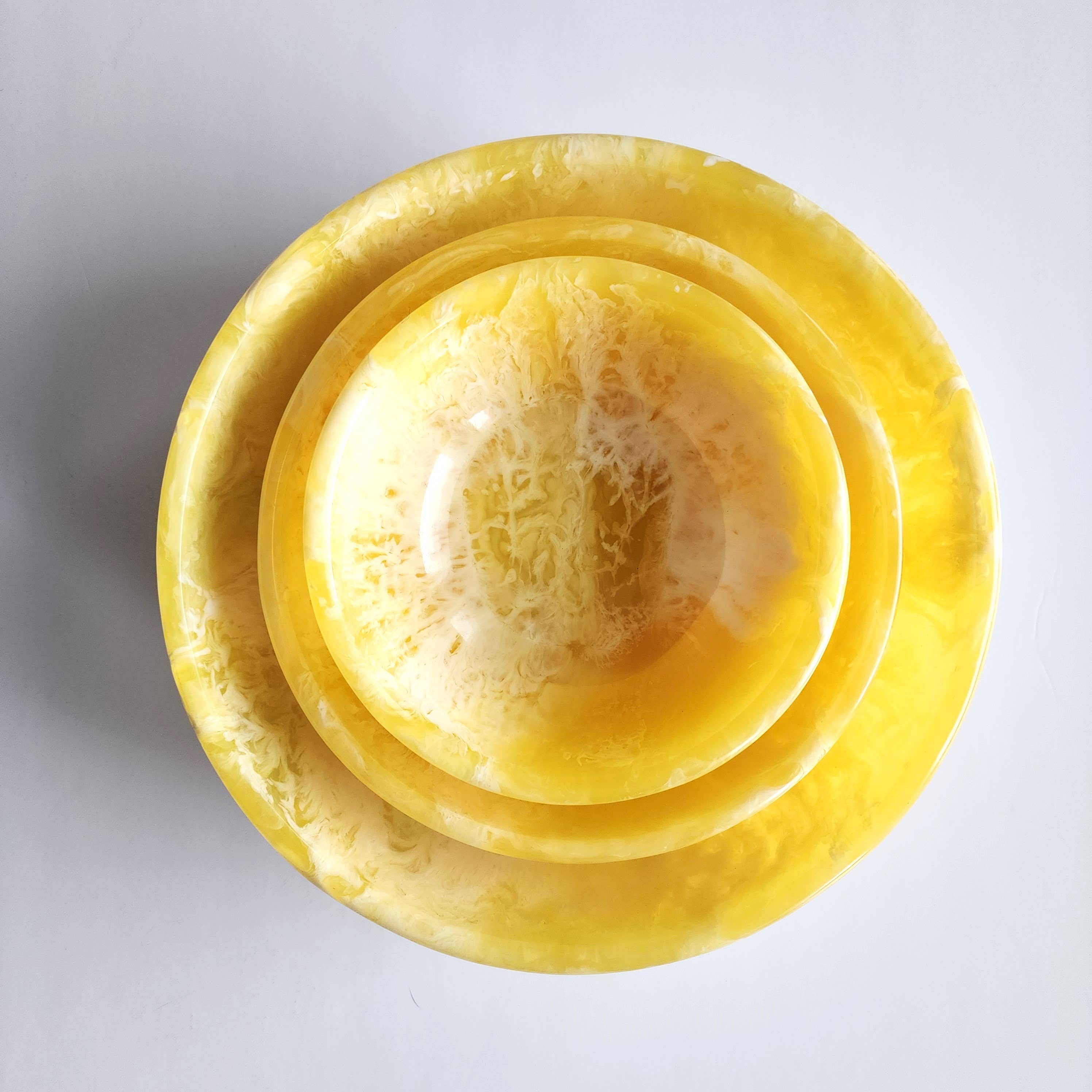 Gibb & Daan – wholesale Serveringsskål – Serveringsskålar - Set med 3 skålar - Handgjuten harts5