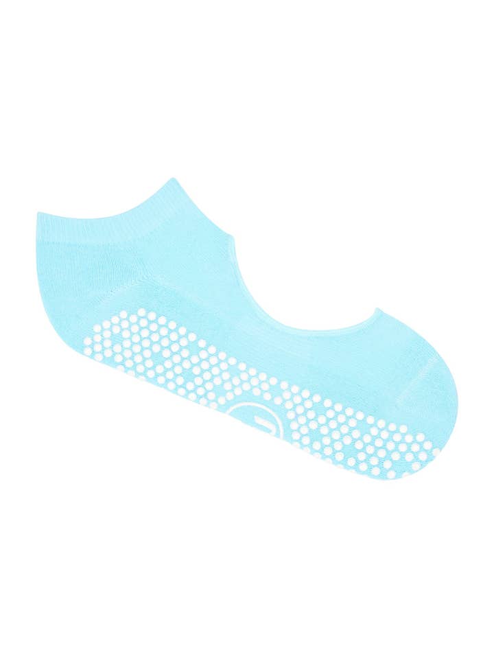 MoveActive - Wholesale Socks - Women's - Slide-On Non-Slip Grip Socks - Ice Blue