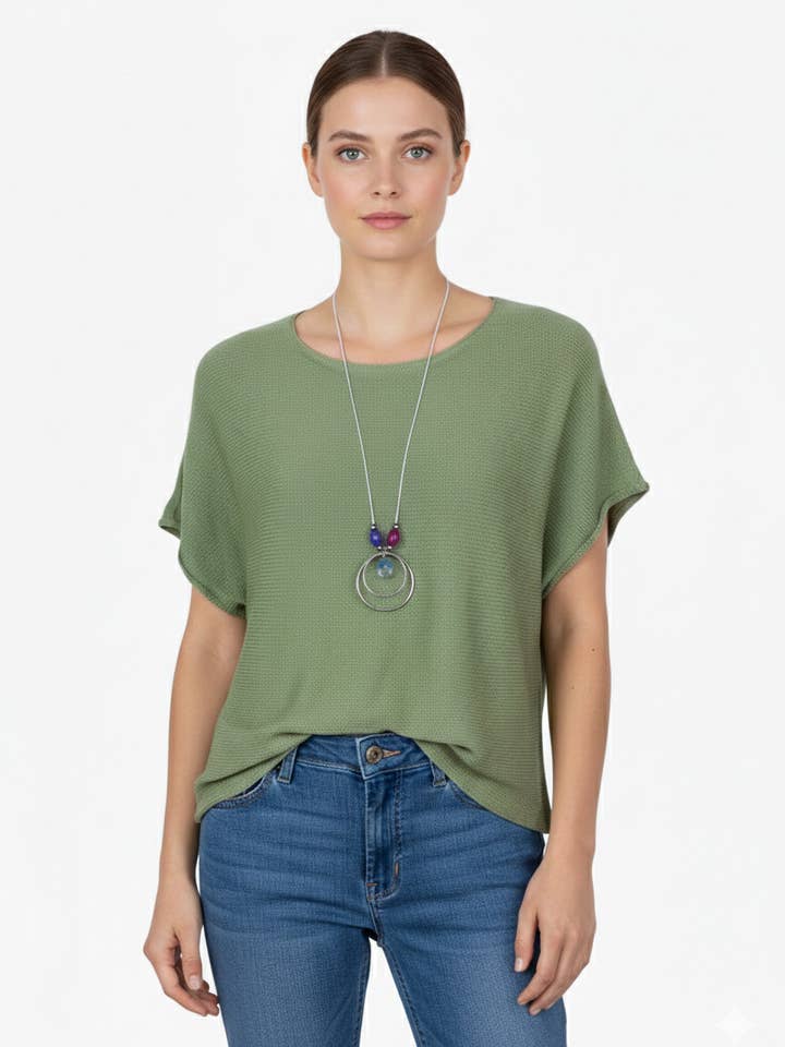 CX M2201 - Top-Poncho van Fijne Brei – Glans en Vloeiendheid voor wholesale door Lucky Nana