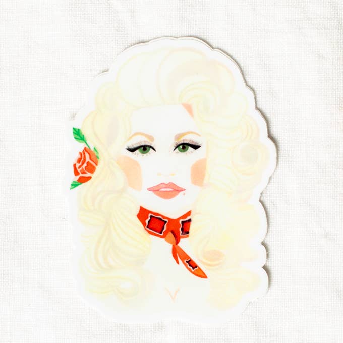 Dolly Parton Stickers for wholesale by Slow As Folk