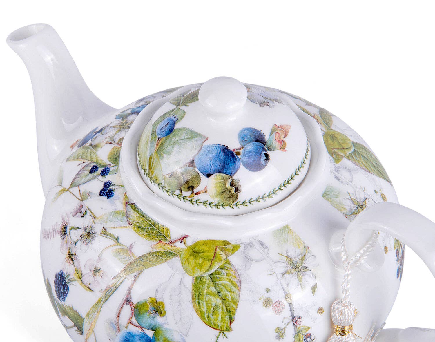 STP - Wholesale Tea Pot - Wild Berries Porcelain Teapot in Gift Box5