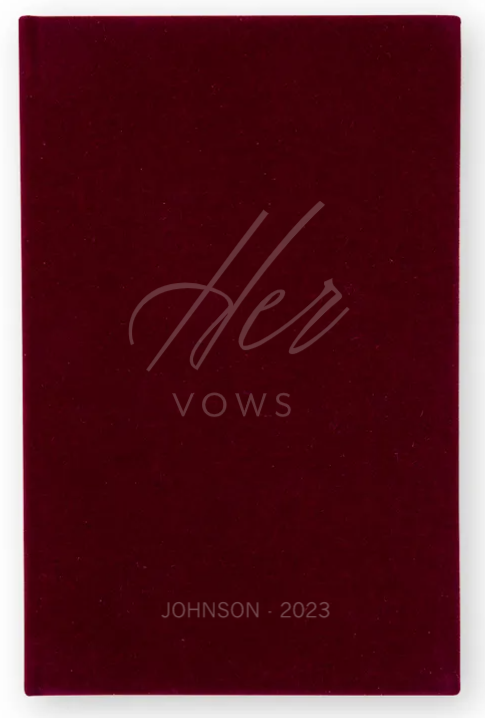 Weddingstar Inc. - Wholesale Notebook - Velvet Vow Pocket Notebook - Her Vows6