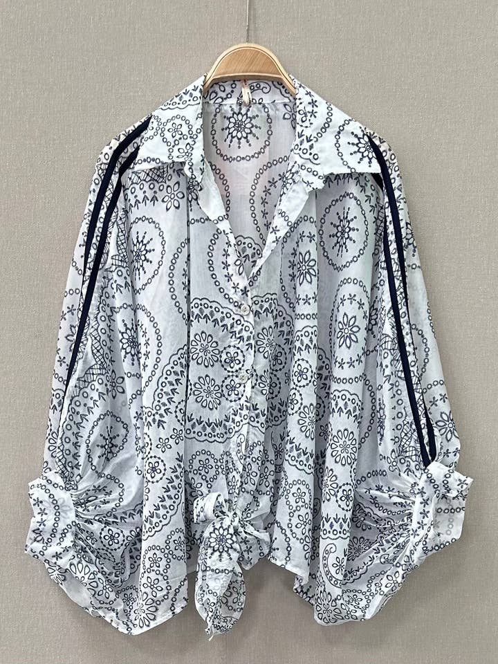 SWEET MAGIC MODA Y COMPLEMENTOS – wholesale Buttoned-down shirt – Women's – PAISLEY PRINT SHIRT1