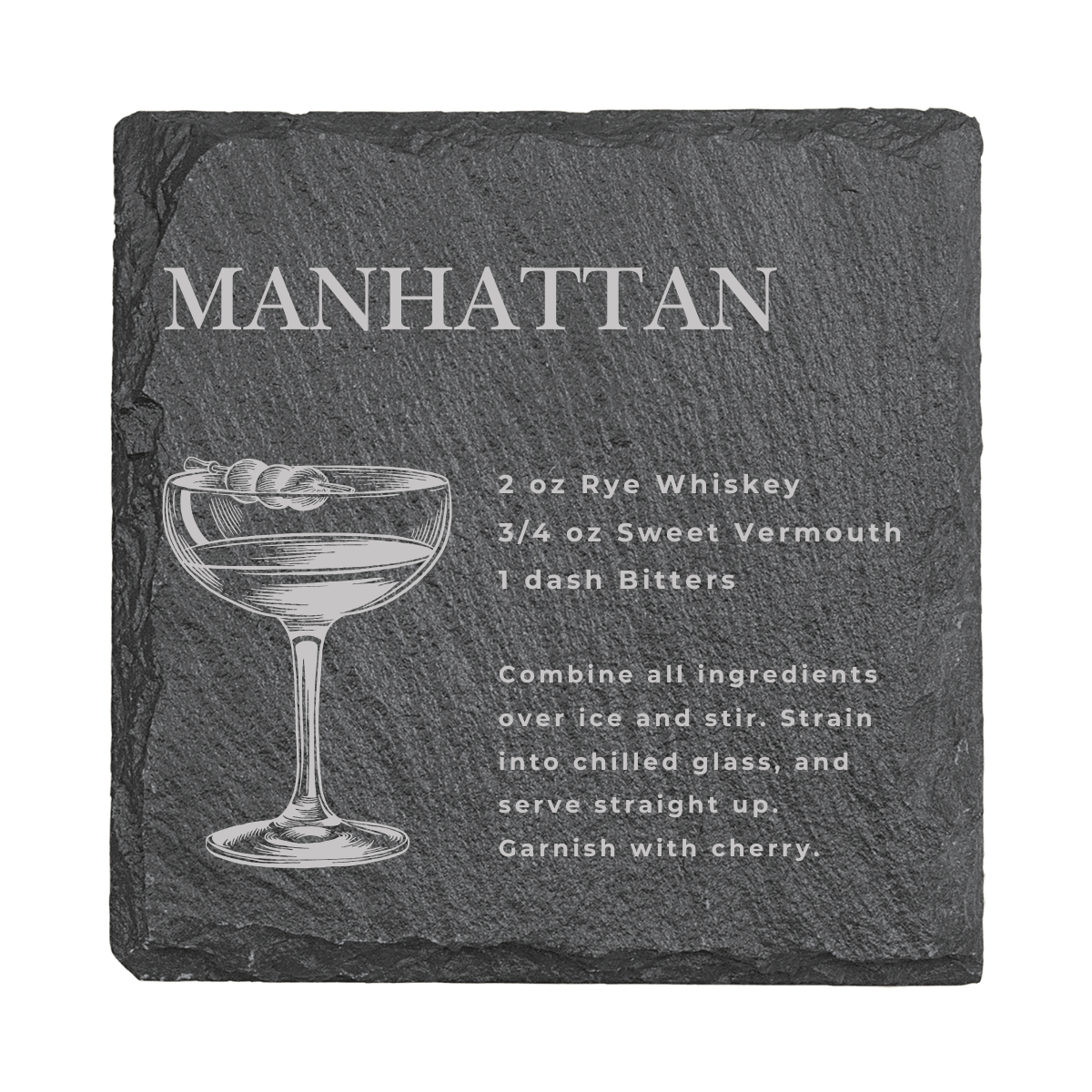 Nautically Northern - Wholesale Coasters - Classic Cocktail Recipe Coasters | Wood & Slate Bar Coasters23