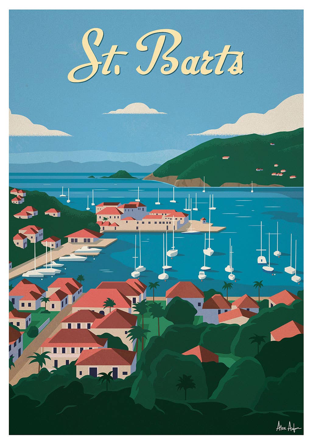 Sergeant Paper - Vendita all'ingrosso Stampa artistica - Stampa artistica di Alex Asfour, Saint Barts, città1