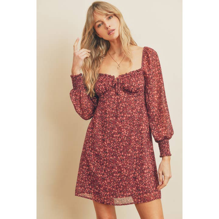 Berry Blossom Sweetheart Mini Dress for wholesale by Dress Forum