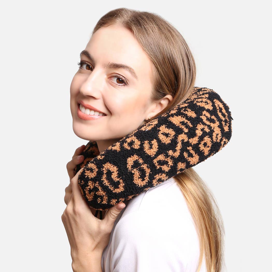 Fashion City - Wholesale Travel Pillow - Soft Leopard Print Travel Neck Pillow8
