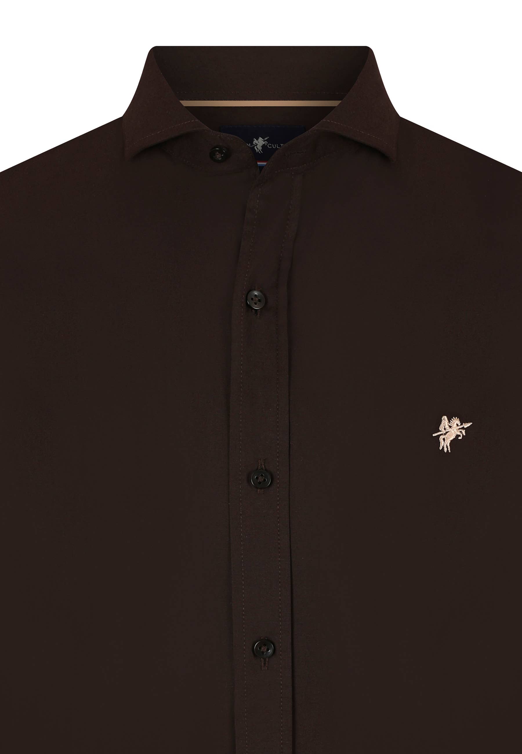 brown Mens Haifisch-Kragen Shirt for wholesale on Faire2