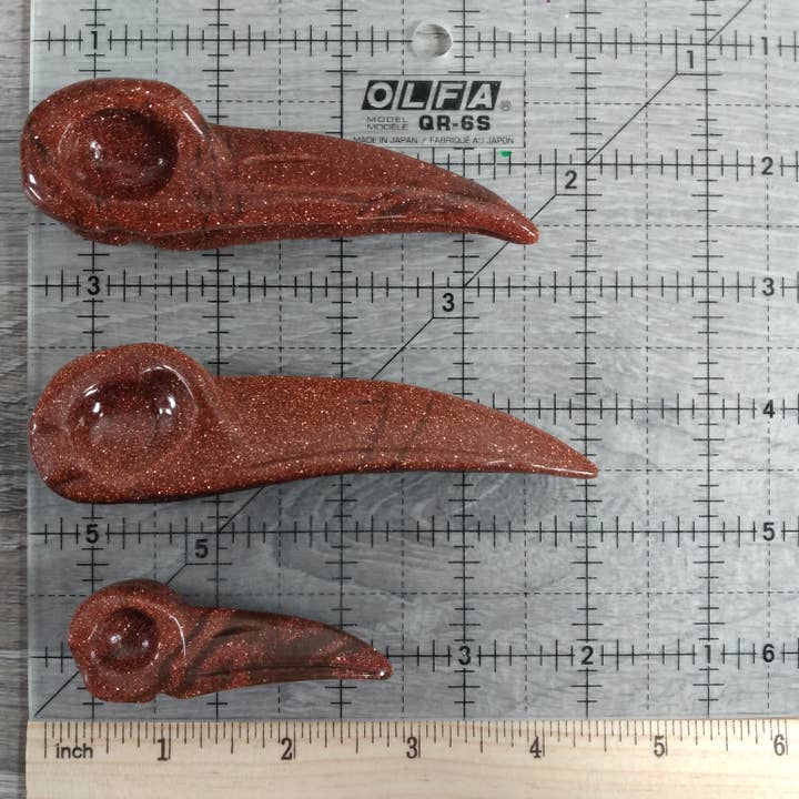 Keystone Crystals - Wholesale Decorative Figurine - Gemstone Raven Skull Figurine – Carved Crystal Decor8