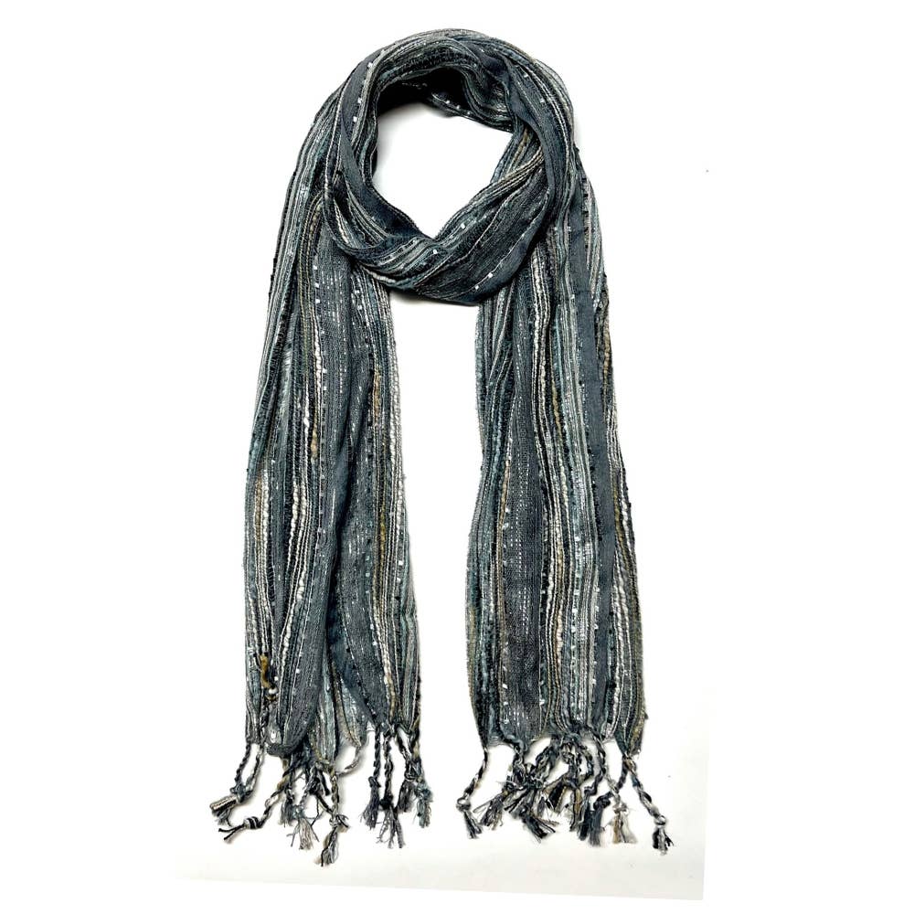 Humble Hilo – wholesale Scarf – Women's – Humble Hilo Multicolored Thread Artisan Scarf82