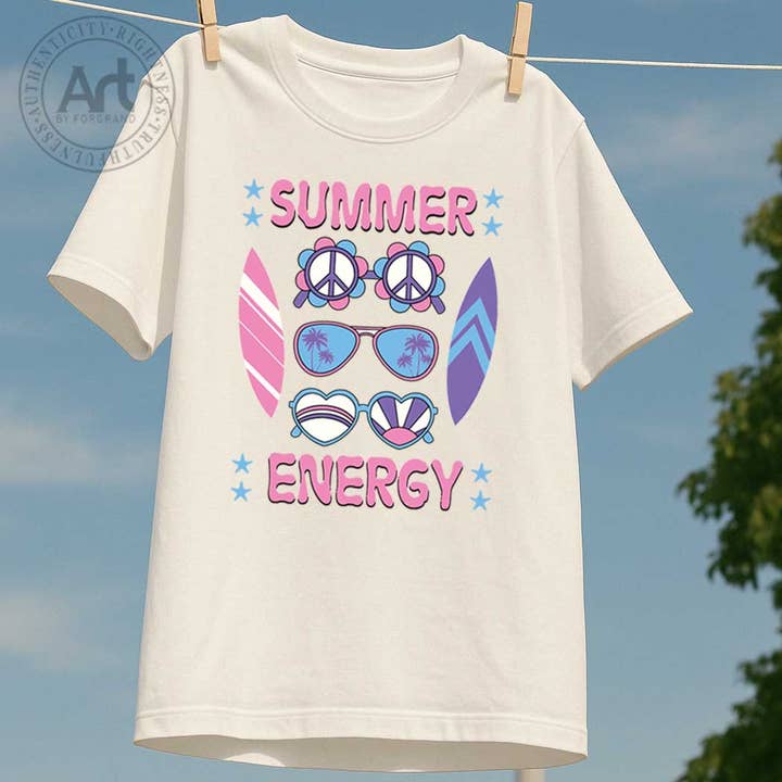 TEE RÉGULIER ÉNERGIE D'ÉTÉ pour la vente par Art by Forgrand