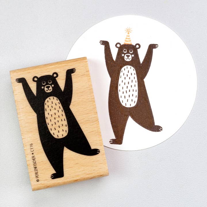 5x Tampon | Ours brun pour la vente par Perlenfischer