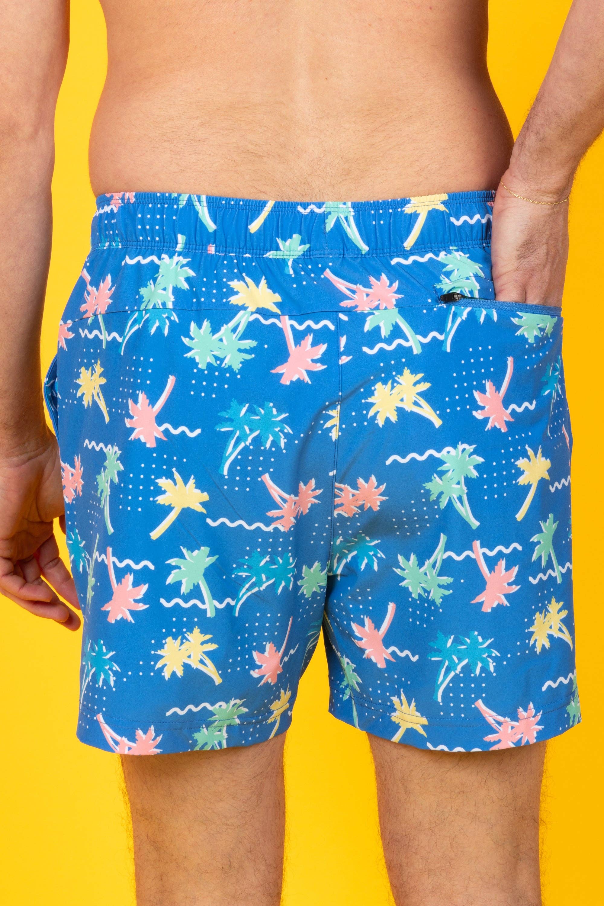 Shinesty, Inc - Wholesale Swim Shorts - Men's - The SPF 69 | Retro Tropical  Ball Hammock® Pouch 5" Swim Trunks5