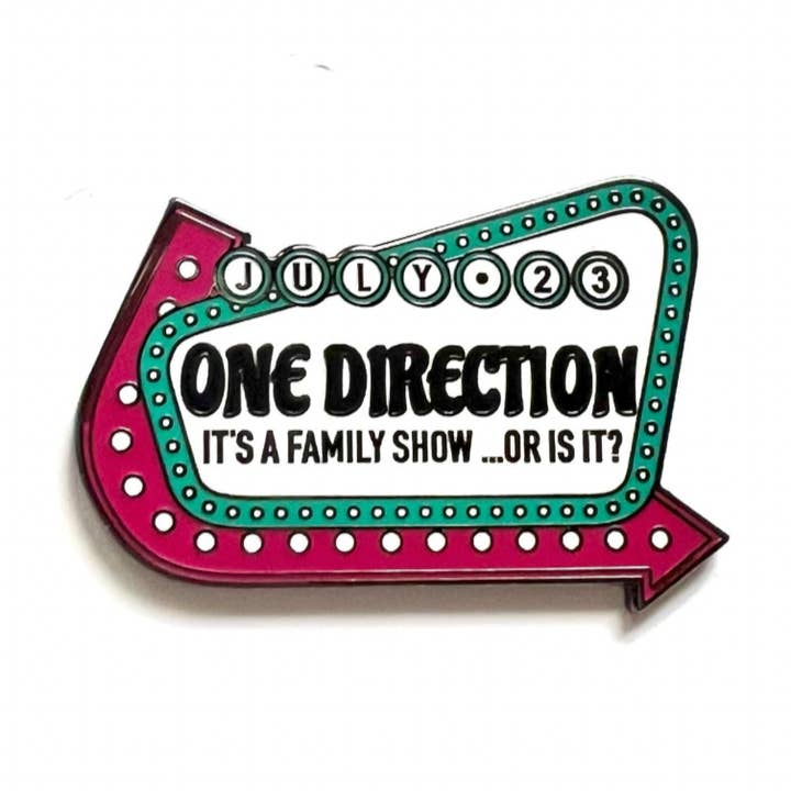 One Direction “It’s a Family Show… Or Is It?” Enamel Pin for wholesale by Millypins