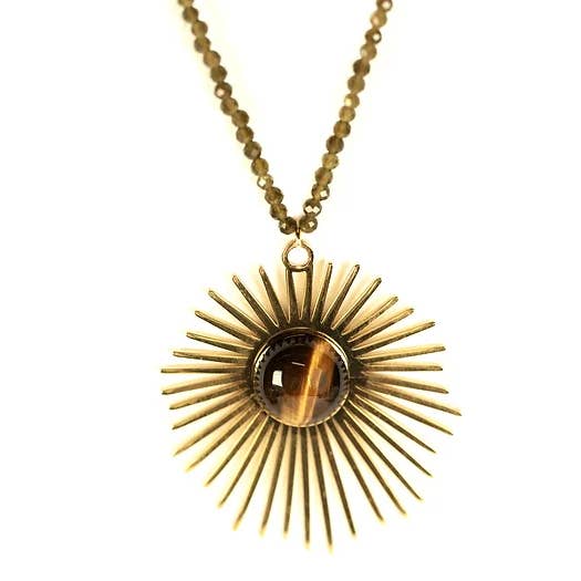 Windstar Tiger Eye Necklace for wholesale by Baroca Bijoux Paris