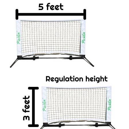 Picklin - Vente Accessoires de sport - The Dink Net™ - Filet portable pour améliorer votre jeu de pickleball2