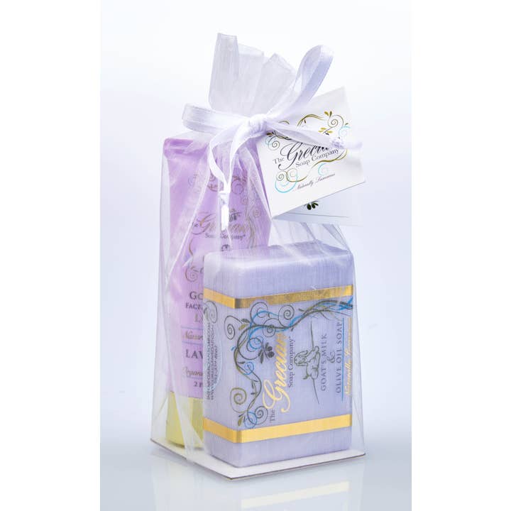 The Grecian Soap Company - Wholesale Bath & Body Set - Goat Milk Relaxation Organic Soap and Lotion Gift Set
