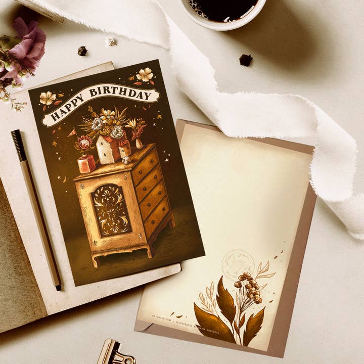 So Quiet - Wholesale Birthday Card - Bloom Room Birthday Postcard1