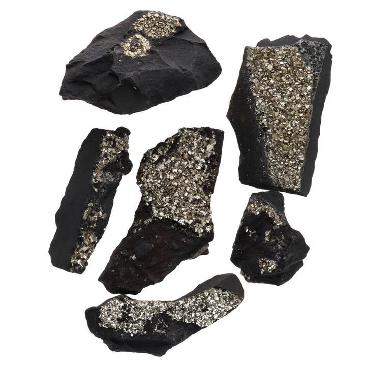 Vives de la Cortada S.L - Wholesale Spiritual Stone/Crystal - Pirita con Carbón1