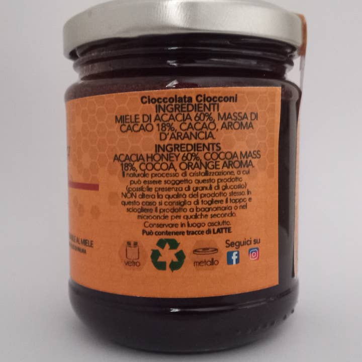 Cioccolata Ciocconi®️ - Wholesale Hot Fudge/Chocolate Spread - Honey Chocolate 20 x 200 gr1