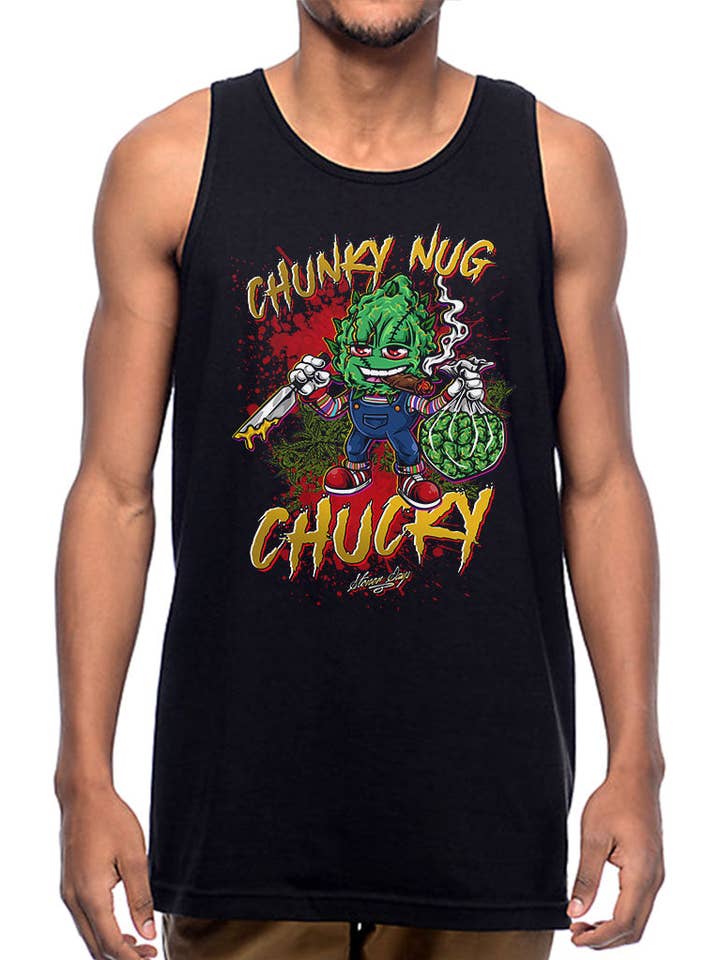 StonerDays Apparel - Venta al por mayor Camiseta de tirantes - Hombre - Camiseta Tirantes Chucky Chunky Nug0