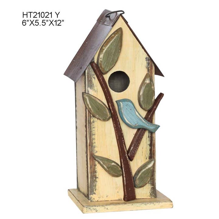 Tellon Investment & Trade - Wholesale Bird House - Rustic Country Outdoor Birdhouse - Cozy Retreat Design