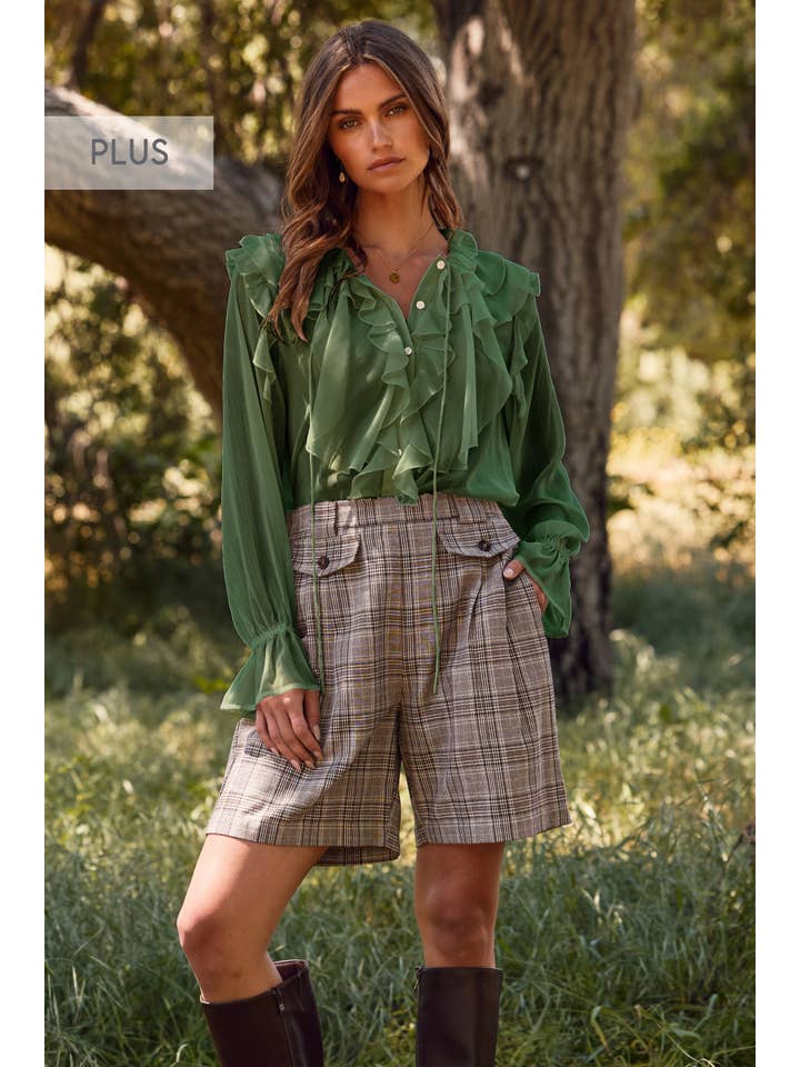 Oddi - Wholesale Blouse - Women's - Plus Sheer Chiffon Blouse7