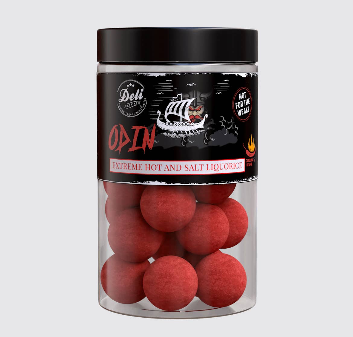 Delifabriken - Wholesale Licorice - ODIN Extreme hot liquorice. 170Gram0