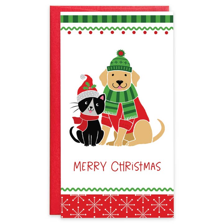 Money Gift Card Holder- Cat & Dog for wholesale by GINA B DESIGNS