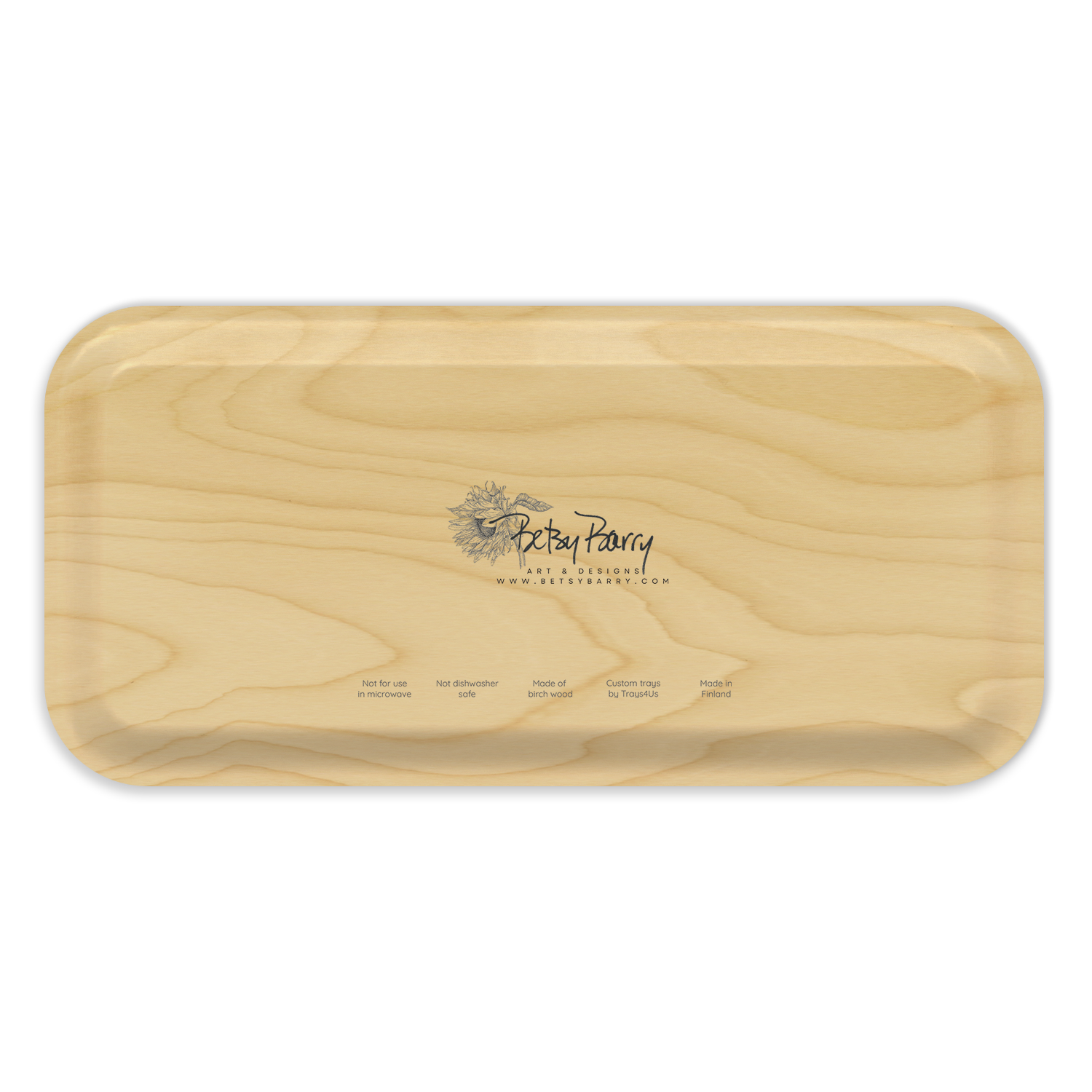 Trays4Us - Wholesale Serving Tray - Cheese  Birchwood Serving Tray by Betsy Barry2