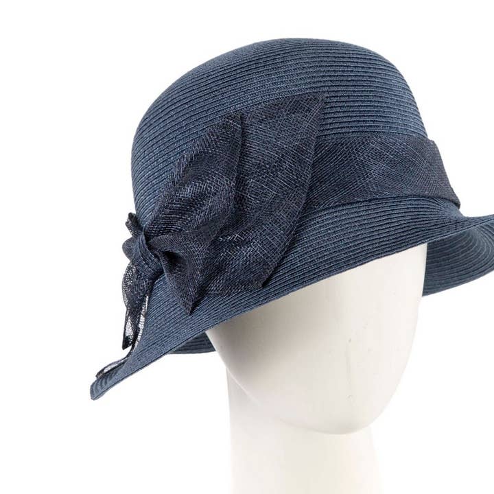 Soft cloche fashion hat with bow by Max Alexander for wholesale by Max Alexander by Cupids Millinery Melbourne