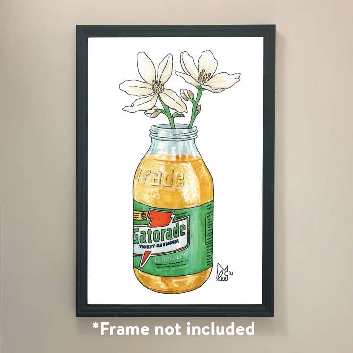 Florida Orangenblüte im Gatorade-Kunstdruck für den Großhandel von Lee McGuire Art