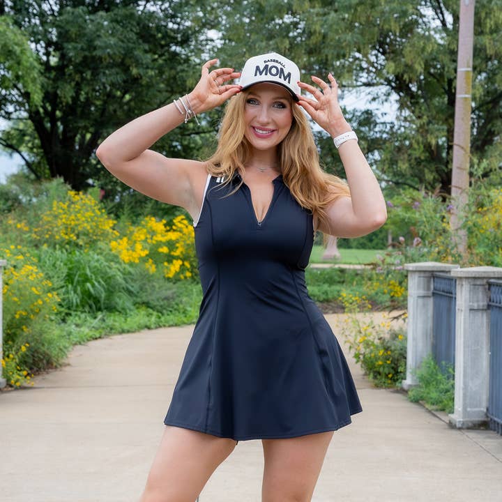 Citizen Row - Wholesale Hat Accessory - Women's - Tan & Black Two-Tone Hat: Baseball Mom1