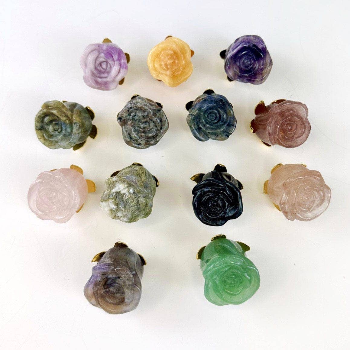 Rock Paradise - Wholesale Spiritual Stone/Crystal - Crystal Rose - Carved Stone -15