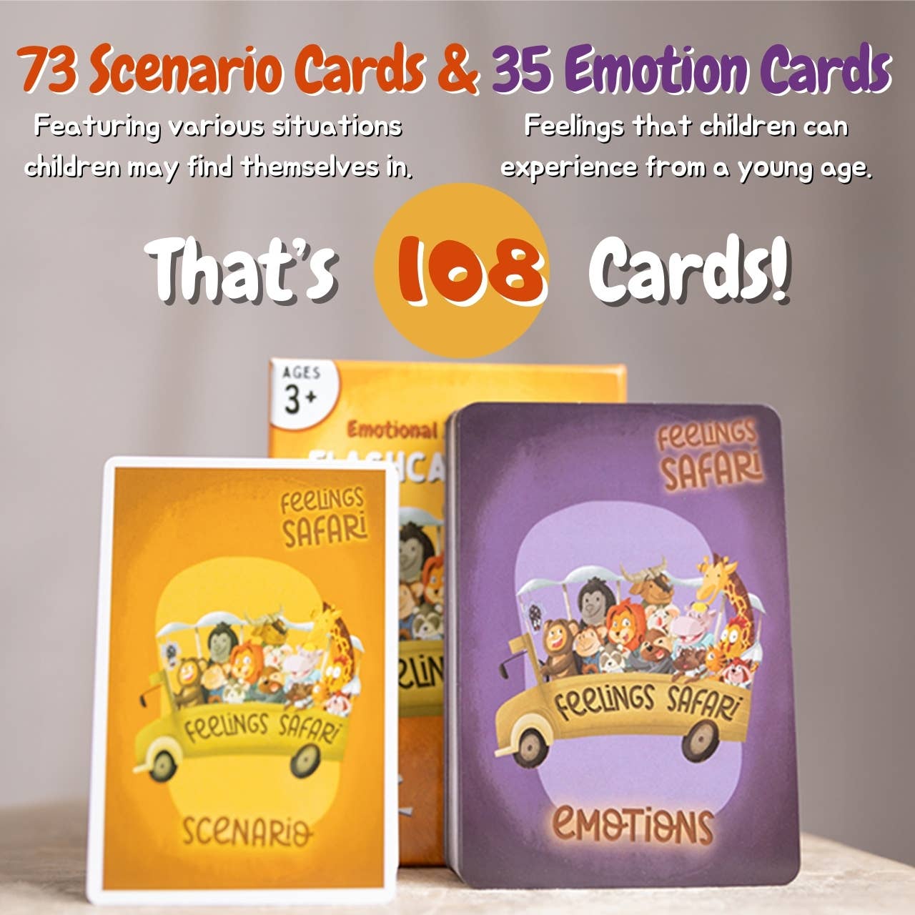 Rudderr, LLC/MintBucket - Wholesale Learning Cards - Kids & Baby - Feelings & Emotions Cards - Emotional Intelligence Card Game2