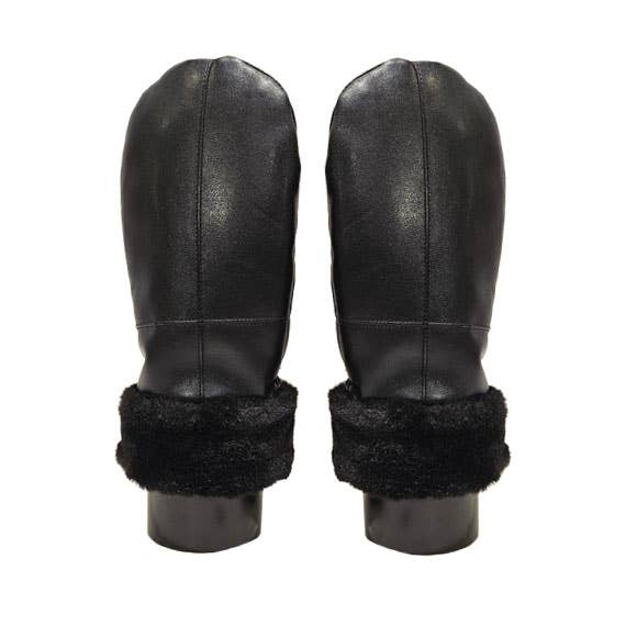 Access by Mediterranean Concepts - Wholesale Mittens - Women's - Vegan Leather mitten with plush cuff2