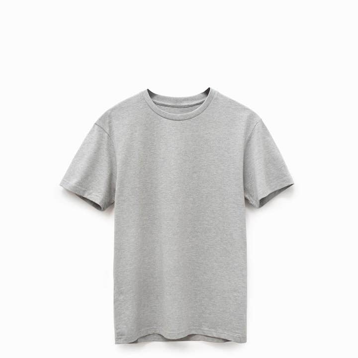 Supima Cotton Tee, Heather Grey 1026 for wholesale on Faire
