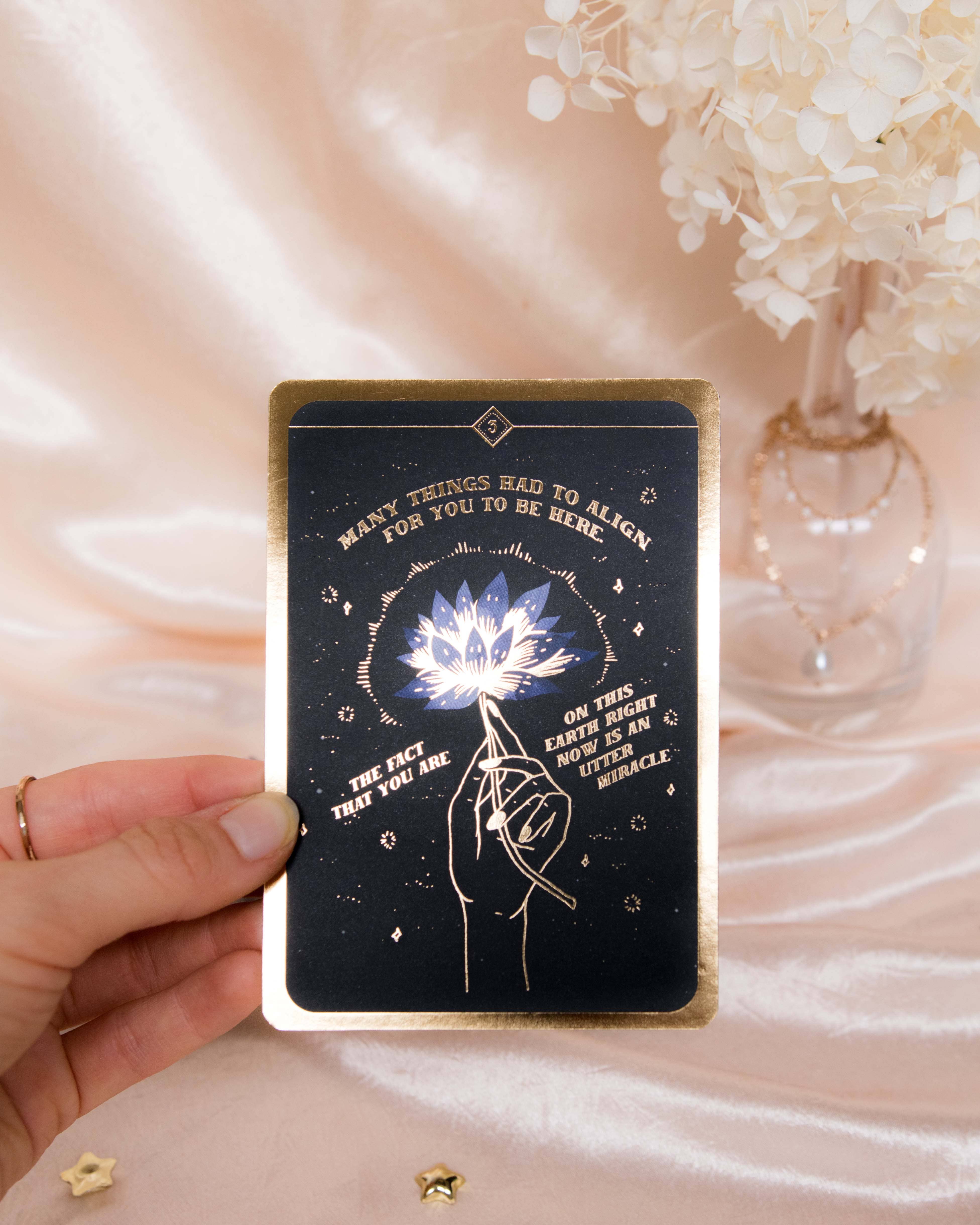 DreamyMoons - Wholesale Tarot Cards - Soul Whispers Gold Foiled 33 Card Deck2