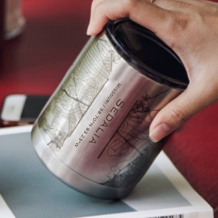 JACE.design - Wholesale Insulated Mug/Tumbler - Sedalia MO Map Insulated Cup0