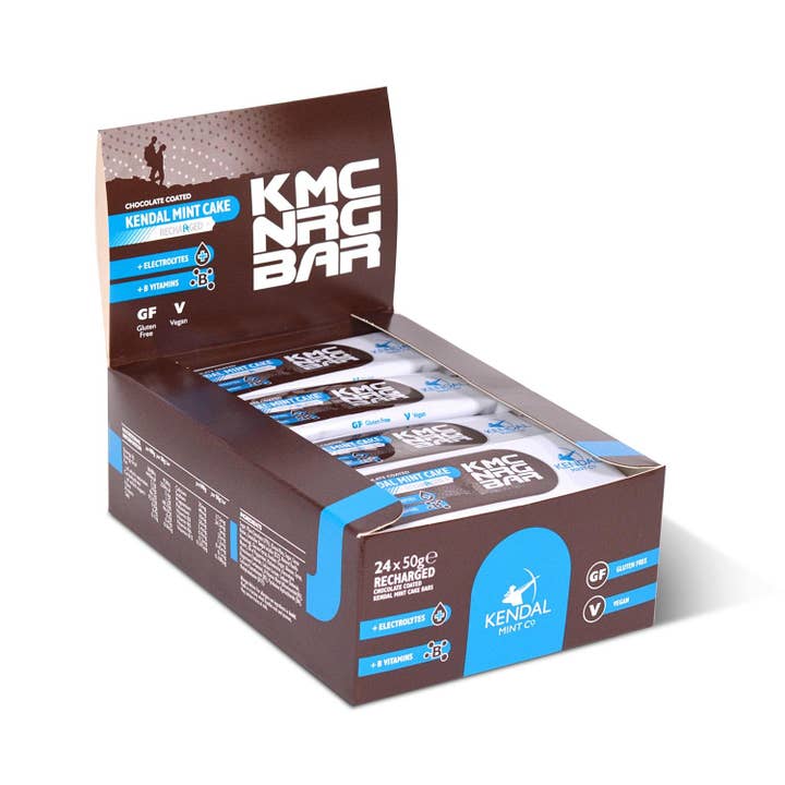 Kendal Mint Co® - Wholesale Snack Bar - Energy Bar (Vegan) Chocolate Coated Kendal Mint Cake (50g)