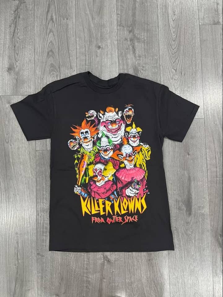 Black Killer Klowns Clowns Scary Halloween Horror Nights Vintage I for wholesale on Faire