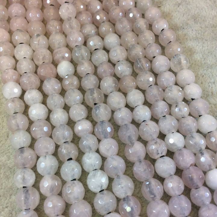 Only Beads - Wholesale Beads - Pink Rose Quartz Beads, 8mm, 2.5mm Holes