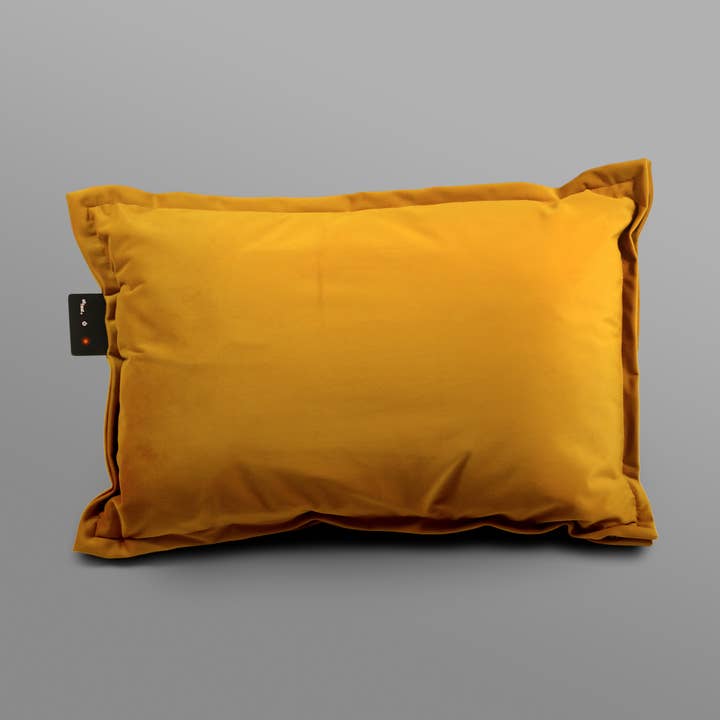 Cuscino riscaldato Velvet - Giallo per la vendita all'ingrosso da parte di Sit & Heat