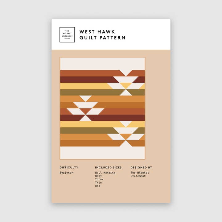 West Hawk Paper Pattern for wholesale by The Blanket Statement
