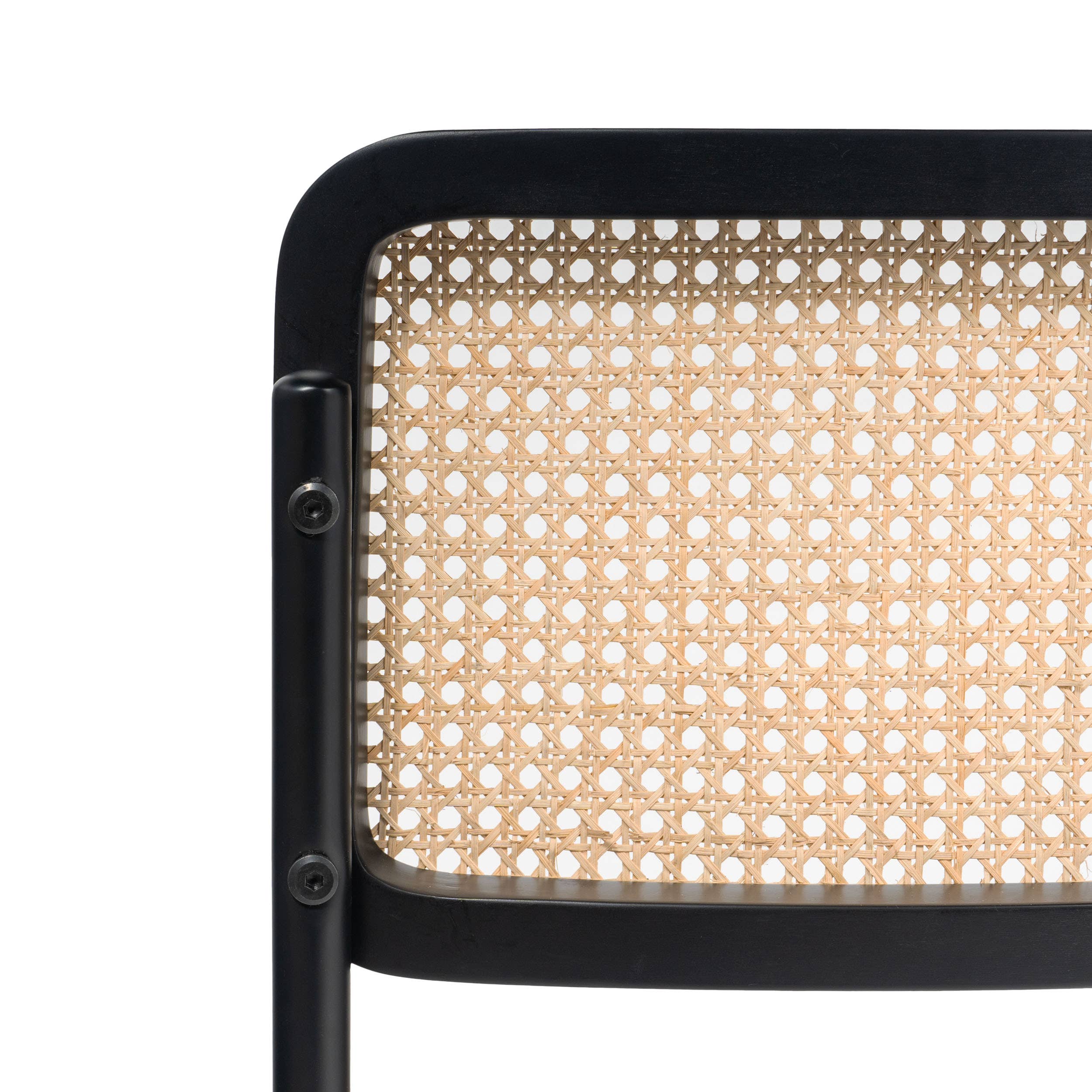 Vertuu Design Inc. – Großhandel Stühle – Auden Esszimmerstuhl, schwarz, mit Rohrlehne (Min/2)8