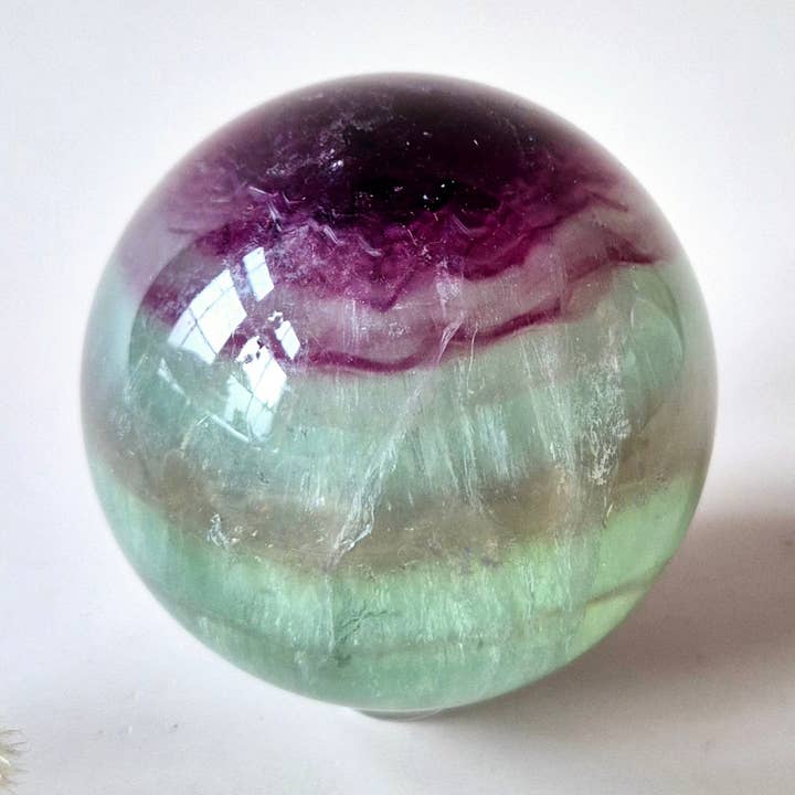 Gemstone Fluorite Sphere – Rainbow (6cm) for wholesale by Moonlight Gemstones